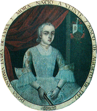 Doña Antonia Luisa de Luna y Mora, primera esposa de Silvestre López Portillo.