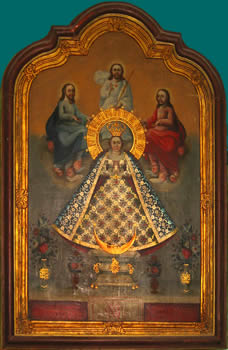 Primera imagen de la Purísima que recibió culto en la Parroquia de Real de Catorce.